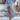 Blue 2-Piece Set: Back Bow Top with Tulle Skirt