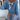 Blue 2-Piece Set: Back Bow Top with Tulle Skirt